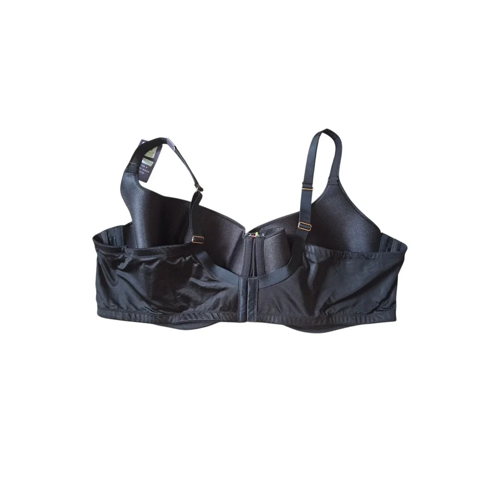 Cacique Seriously Sexy Lightly Lined Scoop Balconette Bra Black 50DD‎ NWT